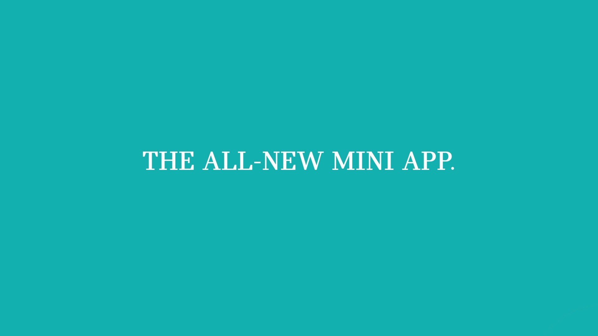 mini app – connectiviteit – video mini app – connectiviteit – video